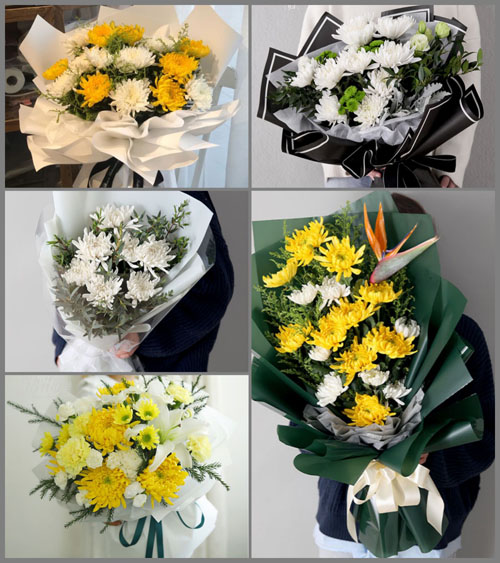 湖北黄冈市黄梅县孔垄镇孔东村白事花束代送